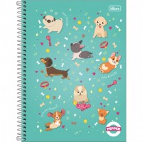Caderno Universitário Capa Dura 01 Matéria 80 Folhas Pepper Feminino 1A